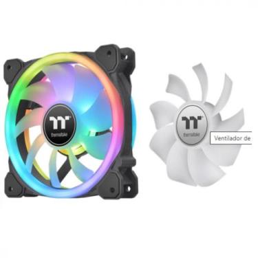 Imagem de Cooler CL-F137-PL12SW-A Swafan 3 Fans Thermaltake, Preto