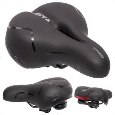 Imagem de Selim Banco Bike Gta Confort Gel Tec Refletor Com Elastomero e Antider