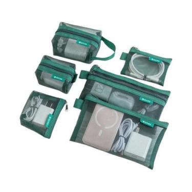 Imagem de Bolsas De Armazenamento Transparentes Para Viagem 6 Peças Organizadore