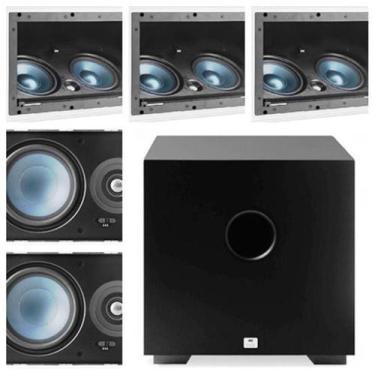 Imagem de Kit Home 5.1 AAT ( 3 cxs LCR A100 + 2cxs LRE100 + Sub Comp Cube 8 )