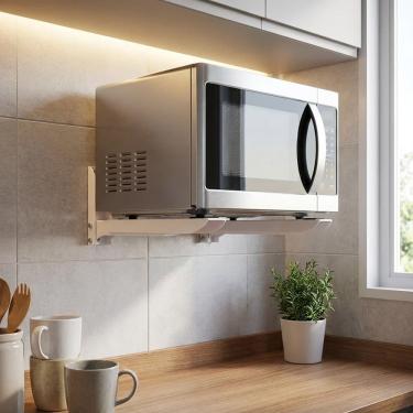 Imagem de Suporte para Microondas Universal ELG MW05WH Branco