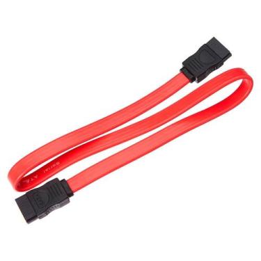 Imagem de Cabo SATA 20cm para Dados  Conexão de HD e SSD  Vermelho - Diversos
