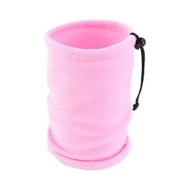 Imagem de Cachecol De Inverno Infantil Em Fleece Polar Com Cordão Ajustável, Cap