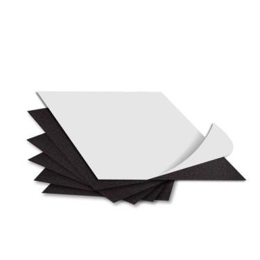 Imagem de Imã Manta Adesivada 20x20cm 0,3mm Kit com 20 Folhas para Projetos Cria