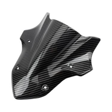 Imagem de Defletor De Vento Preto Para Para-brisa Frontal Para Kawasaki Z900 201