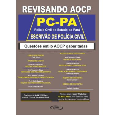 Imagem de Apostila revisando Questões aocp Polícia Civil do Para (pcpa) Escrivão de Polícia Civil 2021