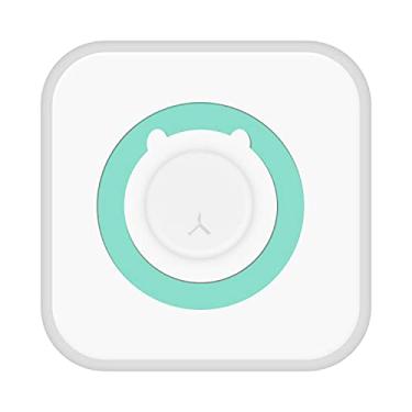 Imagem de Moniss Impressora de tamanho de bolso Impressora térmica BT Mini impressora recarregável para estudo/lembrete/DIY Notebooks Edição inteligente de APP, azul