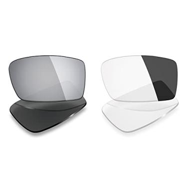 Imagem de 2 pares de lentes polarizadas de substituição da Mryok para óculos de sol Oakley Gascan – Opções