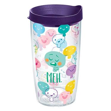 Imagem de Tervis Feito nos EUA com parede dupla Disney Pixar – Copo isolado com alma mantém as bebidas frias e quentes, 473 ml, Meh