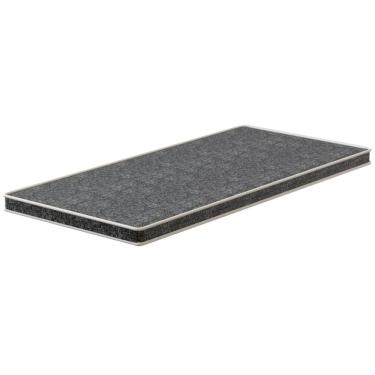 Imagem de Colchonete de Solteiro Probel Guarda Costas Espuma D20 com Fitim 8x78x188cm - Preto