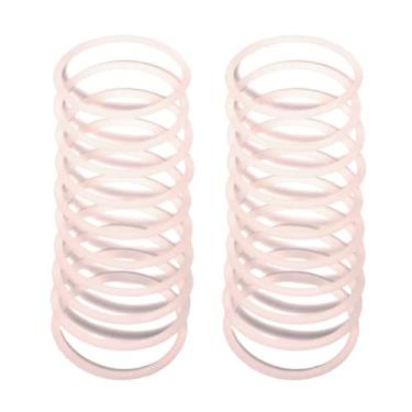 Imagem de Mia La os de cabelo sedosos, el sticos de cabelo de silicone duram 10 vezes mais do que el sticos de borracha, suportes de rabo de cavalo para cabelos grossos, mulheres, adolescentes, atletas, meninas - cor transparente transl cida, 2 pe as/20 pe as