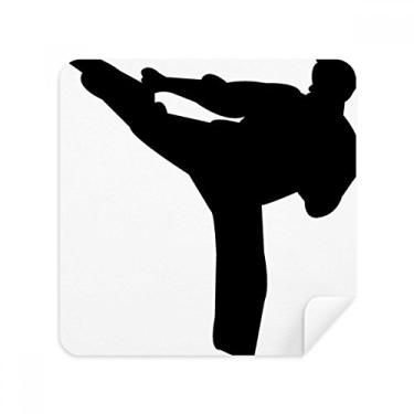 Imagem de Tecido de camurça Shaolin Kung Fu com padrão de cultura chinesa, 2 unidades