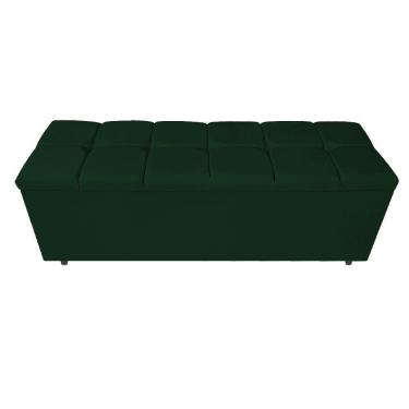 Imagem de Calçadeira Estofada Manchester 195 Cm King Size Suede Verde