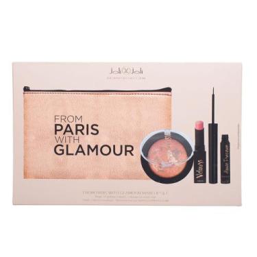 Imagem de Joli Joli From Paris With Glamour Kit  Deliniador + Blush + Batom + Ne