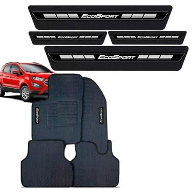 Imagem de Tapete Borracha Bordado + Soleira Ford Ecosport 2013 a 2022