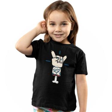Imagem de Camiseta Infantil Menino Menina Punk Da Mamãe Rock Criança - Hipsters