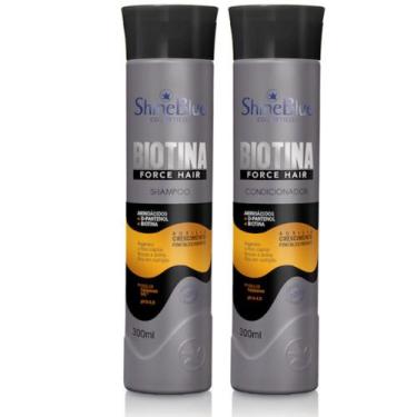 Imagem de Shampoo E Condicionador Biotina Fortalecimento Shine 300ml - Shine Blu