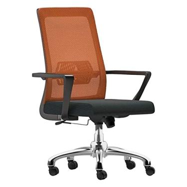 Imagem de cadeira de escritório mesa e cadeira de computador ergonômica cadeira de escritório cadeira de jogo de malha com encosto alto cadeira giratória cadeira de trabalho cadeira de jogo (cor: laranja)