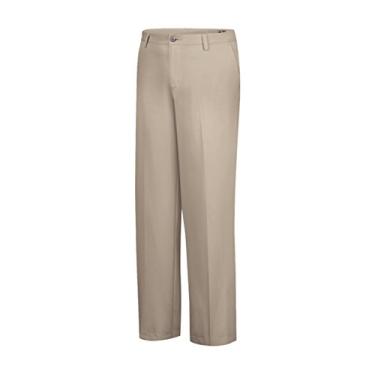 Imagem de Calça masculina Adidas Golf Climalite 3 listras Tech, Khaki-white, 38