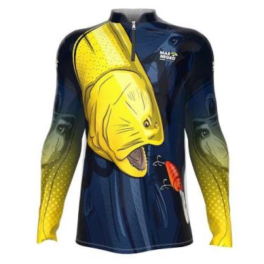 Imagem de Camisa De Pesca Proteção Solar Uv Dourado 2020 - Mar Negro