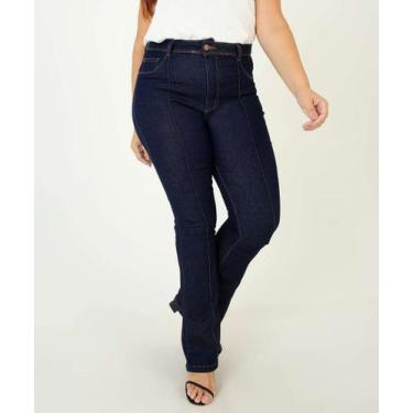 Imagem de Calça Plus Size Feminina Jeans Flare Biotipo