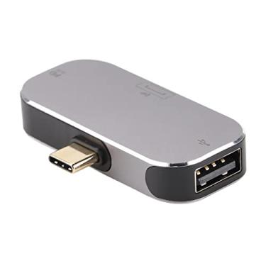 Imagem de Hub USB C,Hub USB, Adaptador USB, Hub USB C Multifuncional 3 Em 1 Tipo C Macho Para DP USB Um Tipo C Feminino Docking Station Para Windows Para Android Para OS X