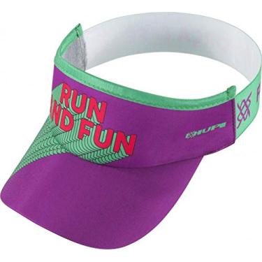 Imagem de Viseira para Corrida Hupi Run And Fun, Cor: Roxo/verde, Tamanho: Único