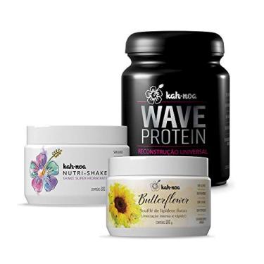 Imagem de Kah-noa - Máscara de Hidratação Nutrishake + Máscara de Reconstrução Wave Protein + Soufflé de Lipídeos Butterflower