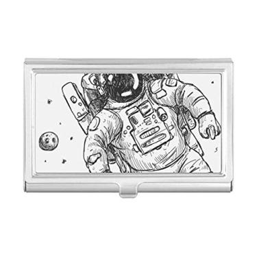 Imagem de Universo Alienígena Monstro Astronauta Porta-cartão Carteira de bolso