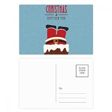 Imagem de Conjunto de cartões postais de Natal, Papai Noel, Ano Novo, Aniversário, Cartão de agradecimento