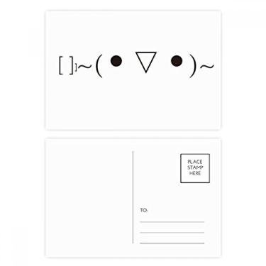 Imagem de Lovely Face Toast Expression Conjunto de cartões postais de aniversário, cartão de agradecimento