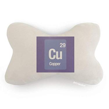 Imagem de DIYthinker Almofada para decoração de pescoço com elemento químico de cobre Copper para carro