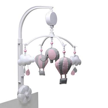 Imagem de Potinho de Mel Móbile Musical Elefante Balão Rosa