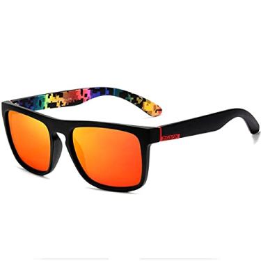 Imagem de Óculos de Sol Masculino Kdeam Hastes Estampadas Proteção uv400 Polarizados (C7)