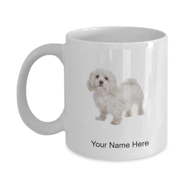 Imagem de Caneca personalizada de cachorro maltês – Caneca de café maltês – ideia de amantes de cães maltês – Caneca de café de 325 ml