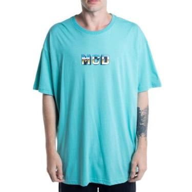 Imagem de Camiseta Mcd Virtual Death Oversized Sm23 Masculina Turquesa