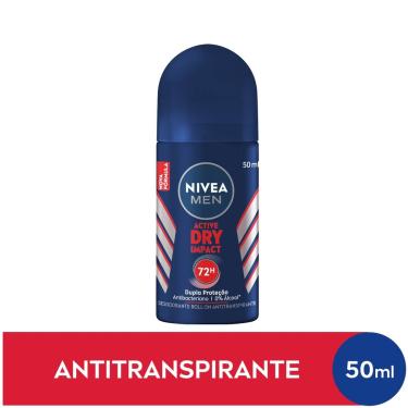 Imagem de Desodorante Nivea Men Dry Impact Roll-On Antitranspirante Sem Álcool com 50ml 50ml