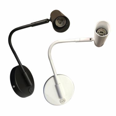 Imagem de Arandela Jingle Articulada C/Interruptor 270x240x110cm P/1 Mr11 - Usina | Branco Texturizado 16924/20BT