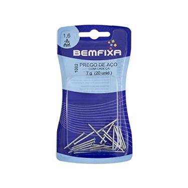 Imagem de 'Bemfixa 1002 Prego Aço com Cabeça, 1.6 x 25 mm, 20 unidades