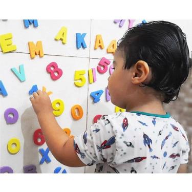 Imagem de Letras E Números Brincando No Banho De Eva Educativo 77 Pçs