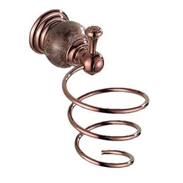 Imagem de Conjunto de acessórios de banheiro em latão e ouro rosa de jade, suporte de papel, barra de toalha, cesta de sabonete, gancho, gancho, conjunto de ferramentas para banheiro, suporte para secador de mã