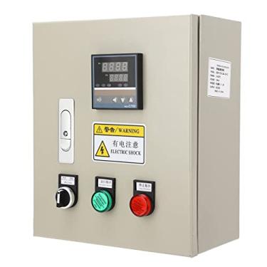 Imagem de Controlador de Temperatura PID Com Caixa de Controle de Termostato Digital Termopar K 380VAC 3 Fases 15KW