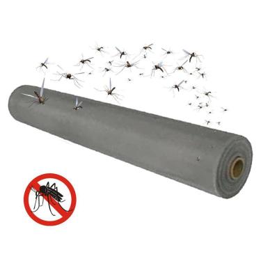Imagem de Tela Mosquiteiro Inseto Mosca Pernilongo Rolo 25 Metros Janela Porta Segurança Proteçao