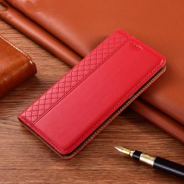 Imagem de Capa de couro retrô para XiaoMi para Mi 8 9 SE 9T 10 10i 10S 10T 11 11T 12 12X Lite Pro Ultra Magnetic Wallet Flip Cover, vermelho, para XiaoMi Mi 9 SE