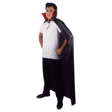 Fantasia Drácula Vampiro Halloween Infantil Roupa + Capa Top em