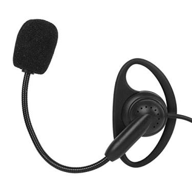 Imagem de Sonew Fone de ouvido Walkie Talkie sobre a cabeça, gancho de orelha de 3,5 mm, rádio bidirecional, fone de ouvido com intercomunicador, para fone de ouvido de motocicleta V6 V4