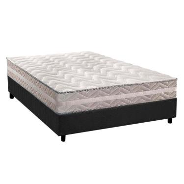 Imagem de Conjunto Box Casal: Colchão Anatômico Paropas D28/AG65 Master + Base CRC Suede Gray(138...