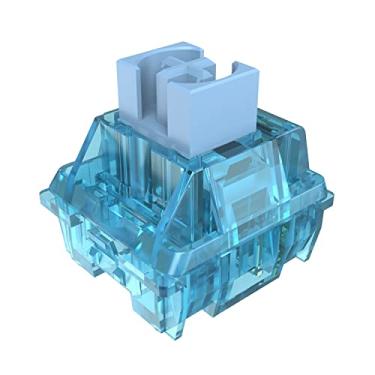 Imagem de ZIYOU LANG Interruptor tátil | Contatos banhados a ouro | Material POM | Pré-lubrificado manualmente | Montagem em placa | Interruptores RGB SMD de 3 pinos 65gf para teclado mecânico DIY (45 peças,