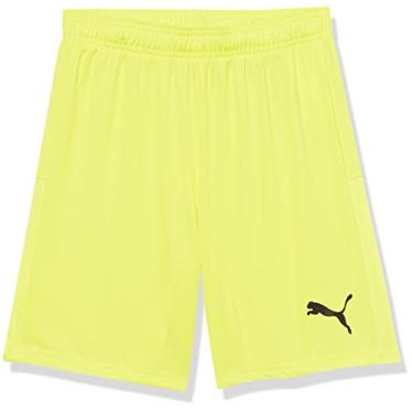 Imagem de PUMA Bermuda unissex juvenil Teamgoal 23 malha, amarelo fluorescente/preto, grande EUA