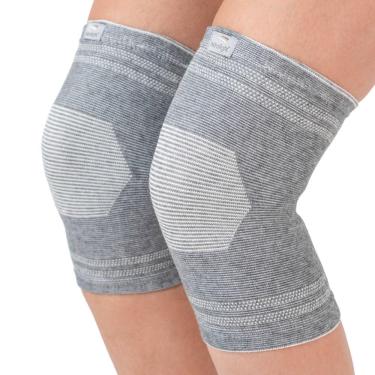 Imagem de JOELHEIRA ELÁSTICA BAMBOO CINZA P